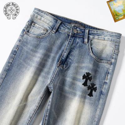 wholesale quality chrome heart jeans sku 1